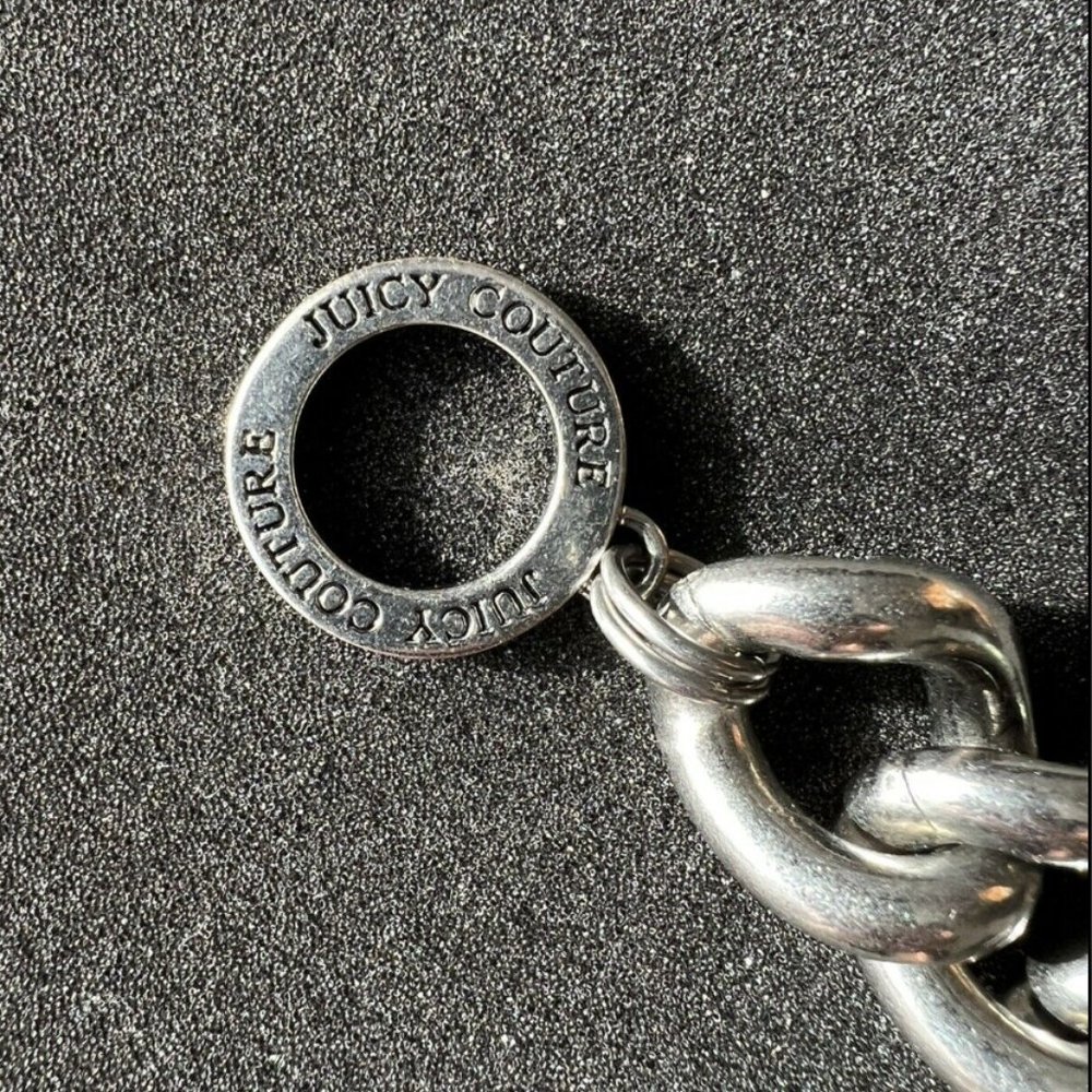STUNNING Juicy Couture Chain Bracelet with Pave Crystals Link - Picture 6 of 10